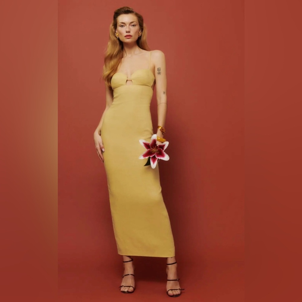Reformation Malibu Linen Maxi Dress